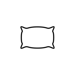 Pillow icon. Pillow sign and symbol. Comfortable fluffy pillow