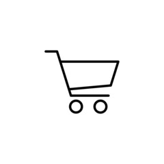 Shopping icon. Shopping cart sign and symbol. Trolley icon