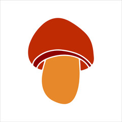 Mashroom hand drawn element. Vector illustration.