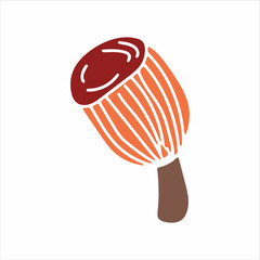 Mashroom hand drawn element. Jpeg image.