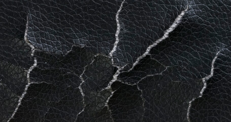 The texture of the cracked skin. Old worn-out chair cover