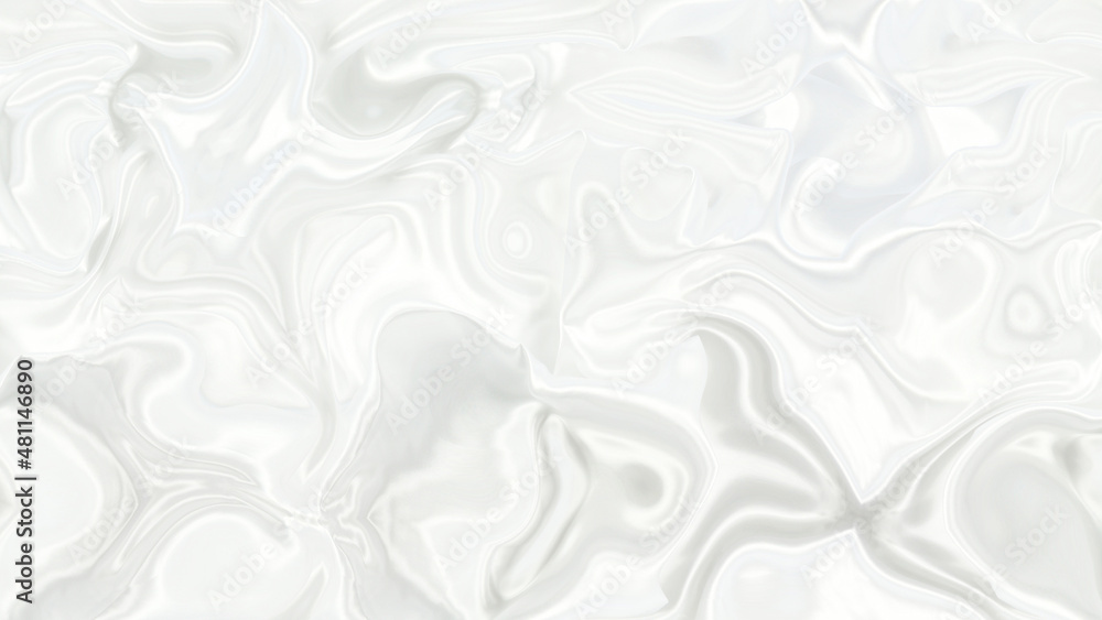 Poster white smooth glossy abstract elegant liquid animation background. seamless looping animation.