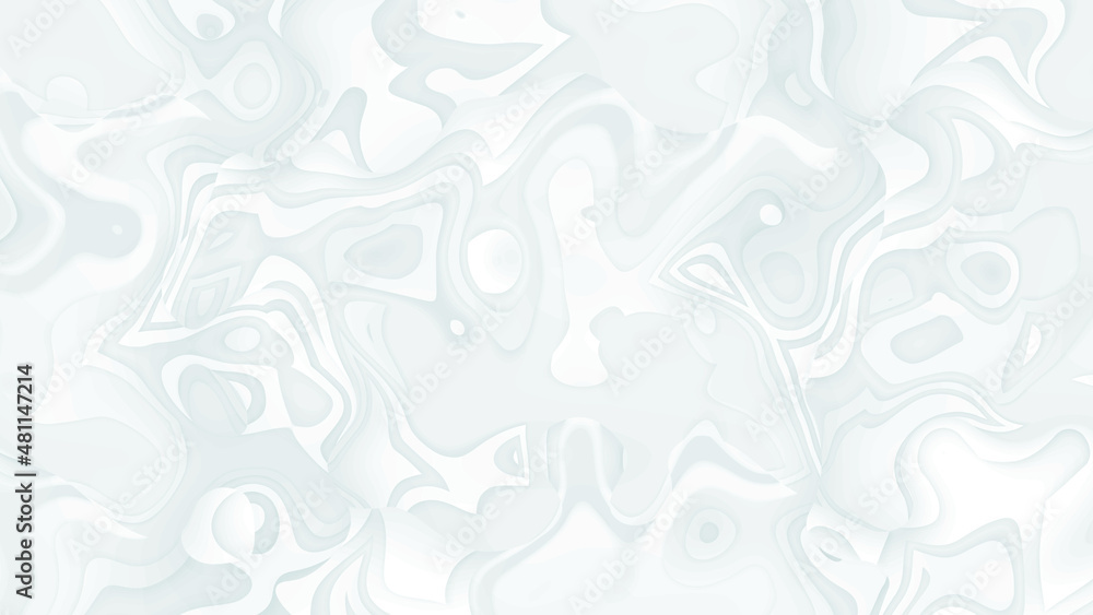Poster white smooth glossy abstract elegant liquid animation background. seamless looping animation.