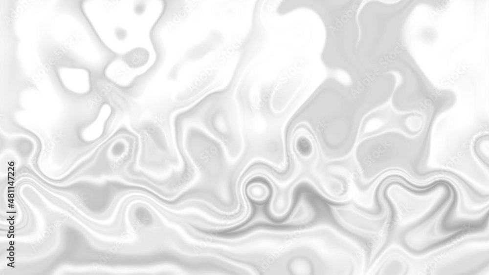 Poster white smooth glossy abstract elegant liquid animation background. seamless looping animation.