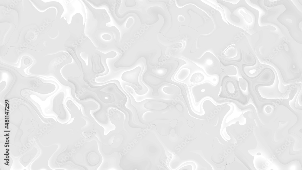 Poster white smooth glossy abstract elegant liquid animation background. seamless looping animation.