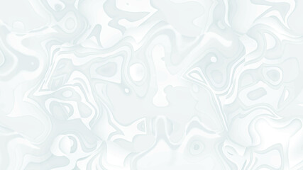 White smooth glossy abstract elegant liquid animation background. Seamless looping animation.