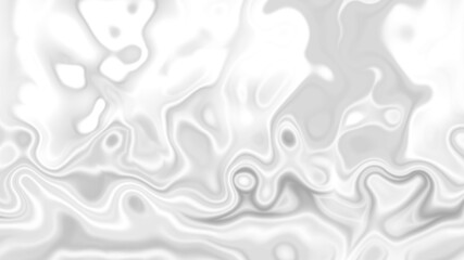 White smooth glossy abstract elegant liquid animation background. Seamless looping animation.