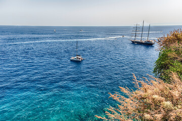 The scenic waterfront of Lipari, Aeolian Islands, Italy