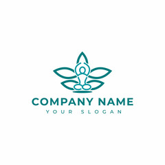 Yoga logo vector design template