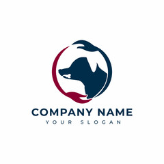 Pet logo vector design template