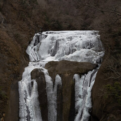 icicles on the rocks