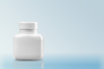 First approved oral antiviral pills against Covid-19, blank bottle