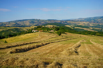 Landscape in Sannio, Molise, near Torella