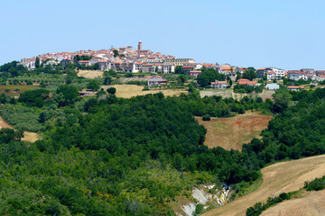 Fototapeta na wymiar Landscape in Campobasso province, Molise, Italy. View of Palata