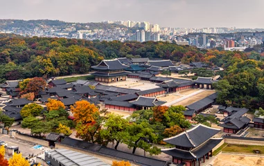 Fototapeten Changdeokgung-Palast im Herbst, Seoul, Südkorea. © sayan