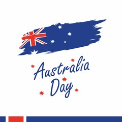Obraz na płótnie Canvas Illustration vector graphic of Australia Day. The illustration is Suitable for banners, flyers, stickers, Card, etc.