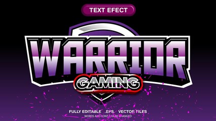 3d esport logo editable text effect premium style vector template