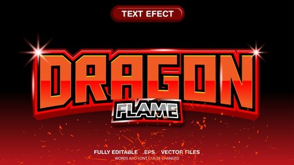 Naklejka premium 3d esport logo editable text effect premium style vector template