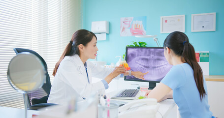 woman at dental clinic