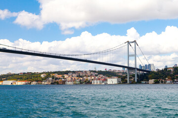  Landscape view of Bosphorus Bridge