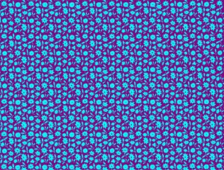 seamless pattern with leaves and flowers