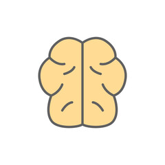 Brainstorm Icon in color icon, isolated on white background 