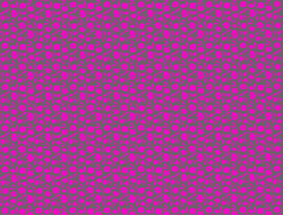 seamless pattern with leaves and flowers