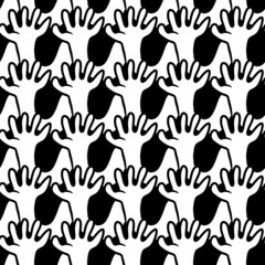Fototapeta premium seamless pattern fo hand cartoon