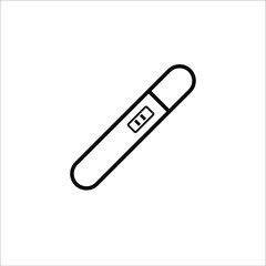 positive pregnancy test icon vector illustration, 10 eps