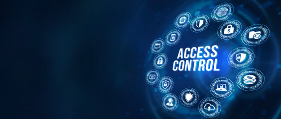 Internet, business, Technology and network concept. Cyber security data protection business technology privacy concept. 3d illustration