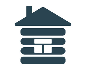 Vector illustration, logo, icon of real estate, houses and buildings. Industry and architecture. Editable.