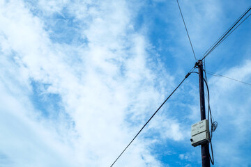 electric poles in public housing complex
