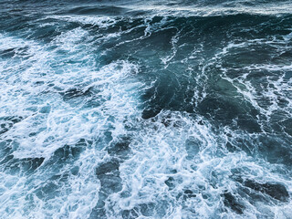 Waves sea water surface, natural background