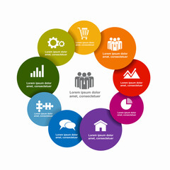 Infographic design template with place for your data. Vector illustration.