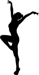 Fototapeta na wymiar Dancers Silhouettes Dancers SVG EPS PNG 