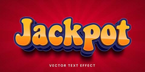 Editable text effect Jackpot title style
