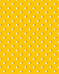 Pattern. Eggs on a yellow background