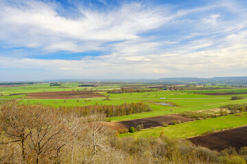 Fototapeta na wymiar Springtime in a rural landscape view