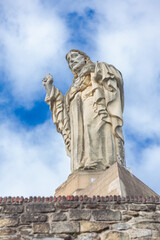 Sculpture of Jesus Christ in the castle of San Sebastian - Donostia
