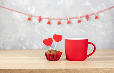 Happy Valentine's Day. Valentine's Day background design. Valentine design. copy space