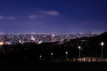 旭山記念公園から見た札幌の夜景