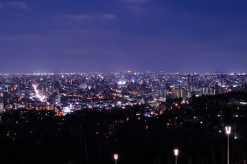 旭山記念公園から見た札幌の夜景