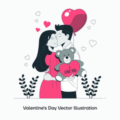 Valentine's day vector illustration. Love. Premium quality.