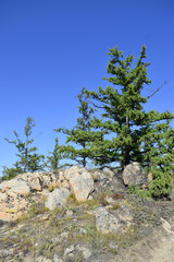 Rock formations of Lake Baikal