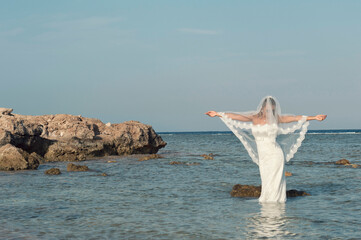 Bride on an African trip