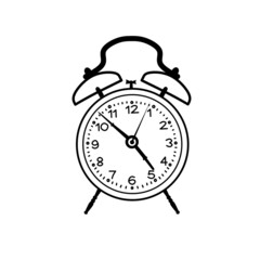 alarm clock isolated on white