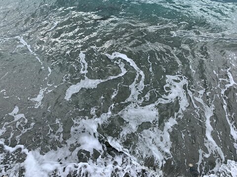 Waves sea water surface, natural background
