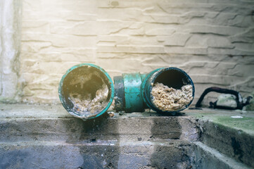 Embolism: A pipe clogged or sewer with thick fats, oil and grease