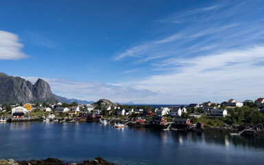 Coastline view in Reine, Norway