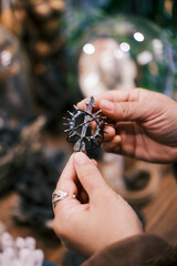butterfly ring on hands